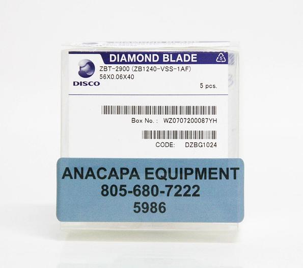 Used Disco Diamond Blade ZBT-2900 ZB1240-VSS-1AF 56x0.06x40 LOT of 3 (5986)