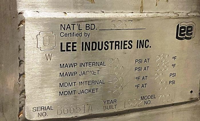 Used Extractor, Vacuum Low Temp, S/st, 700 Gallon #S743811