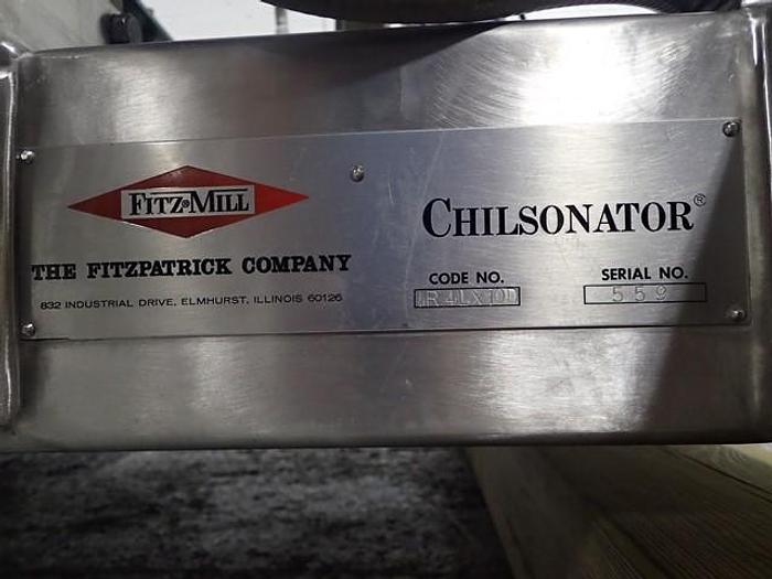 Used 4″ X 10″ FITZPATRICK CHILSONATOR – MODEL IR4LX10D – S/S (#9789)
