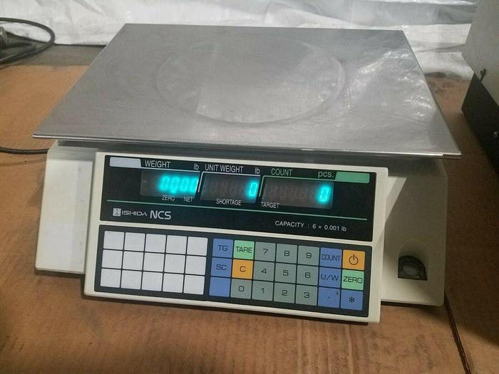 Used Ishida Counting Scale Model NCS Capacity: 6 x 0.001 Lb