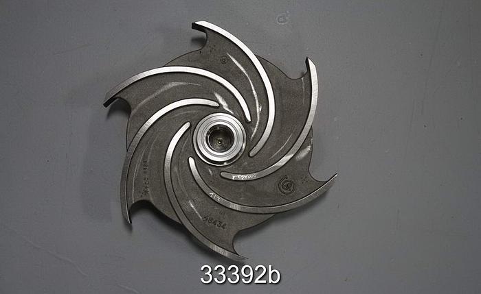 Unused Goulds 3196 3x4x10H Pump 10", 6 Vane Impeller #33392