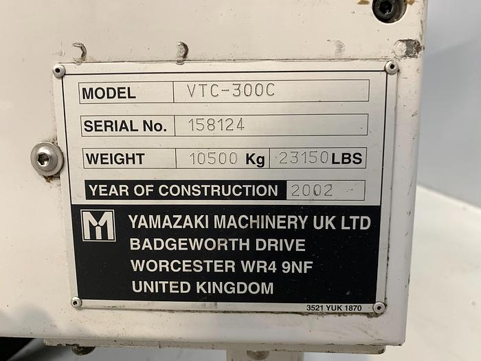 Ottime Centro di Lavoro Verticale MAZAK VTC-300 C