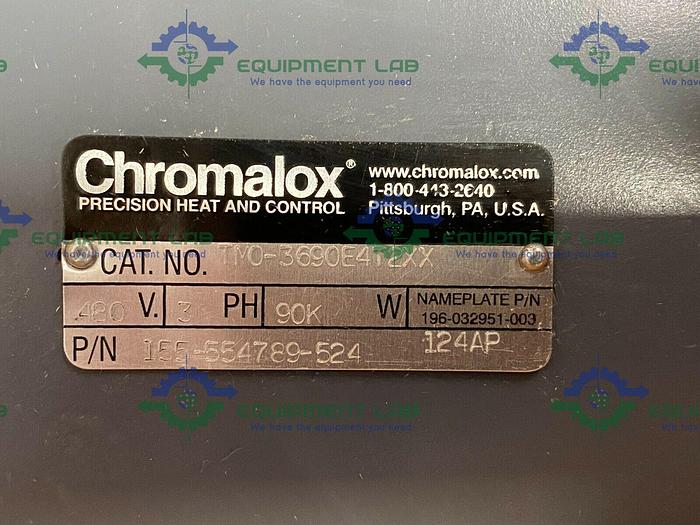 Used Chromalox TMO-3690E4T2XX Flanged Immersion Heating Element 90kw 480V
