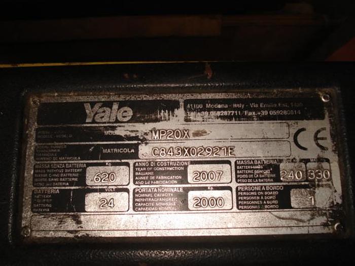 Used 2007 Yale MP20X