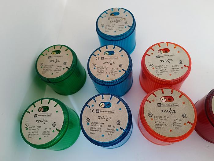Gebraucht 10 Teile Stapelbare Signalleuchten, siehe Liste, XVA-LC3…, Telemechanique gebraucht
