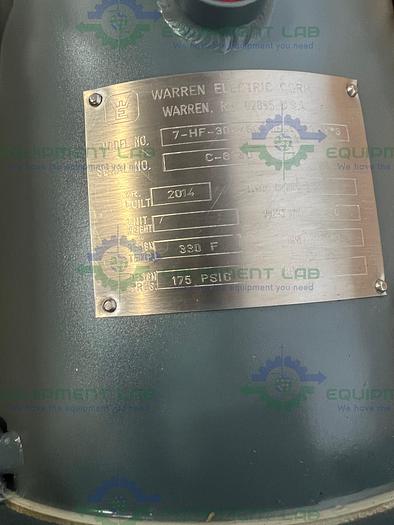 Warren Electric  7-HF-30-460-55SS-LT Flanged Immersion Heating Element 30kW, 460V