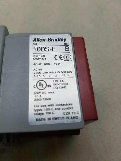Used Allen-Bradley 100S-C09ZJ14C Series A Safety Contractor