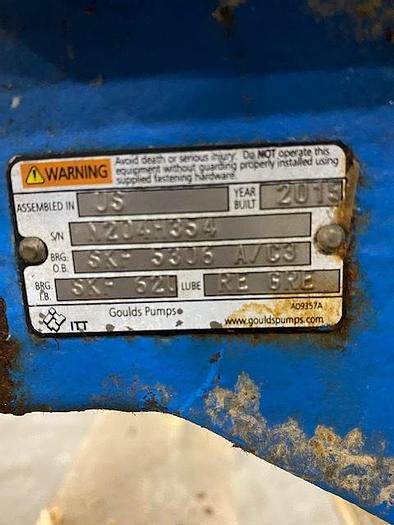 Used GOULDS MDL. 3405 M  HORIZONTAL SPLIT CASE PUMP