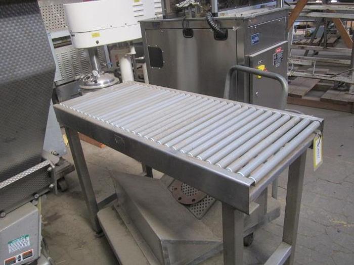 Used Conveyor, Roller, 18" X 4', Stainless Frame #S736927