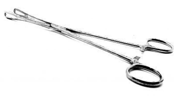Used Forceps Sponge Rampley Straight 240mm (9-1/2in)