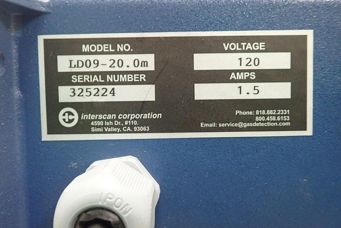 Used Interscan Model LD09-20.0m Continuous Monitoring System