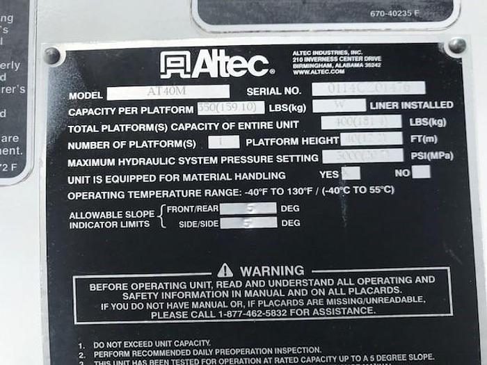 Used 2014 Ford F550 4x4 Altec AT40M 45ft Bucket Truck