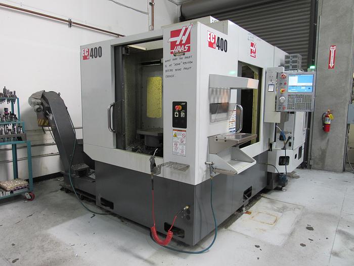 Used 2015 HAAS EC400 4-Axis CNC Horizontal Machining Center