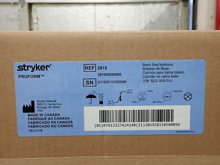 Used Stryker 2815 ProForm Non-Powered Support Surface Therapeutic Basic Bed Mattress