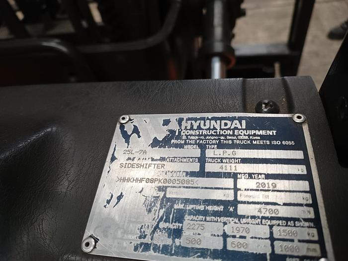 Usado 2019 HYUNDAI 25L-7A