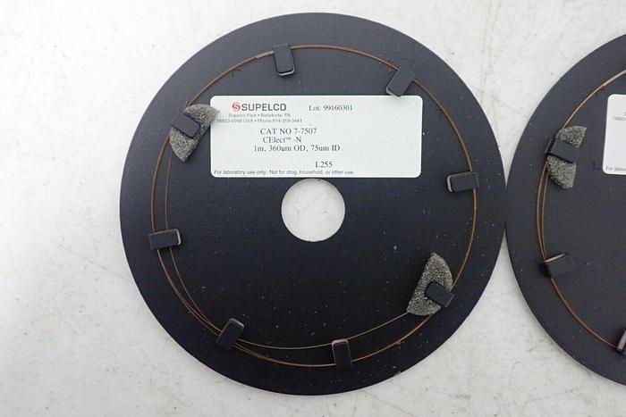 Used (2) Supelco 7-7507 CElect-N, 360µm OD, 75µm ID Capillary Electrophoresis Columns
