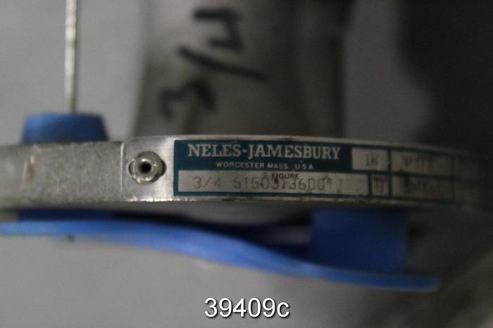 Used Neles Jamesbury 0.75" Manual Ball Valve, 3/4 5150 31 3600 TT #39409
