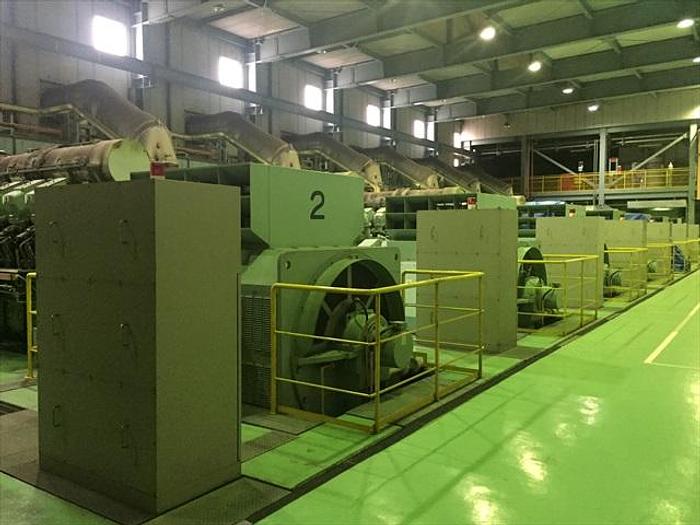 Used Mitsubishi 18KU30A engine with Toshiba generator 6280 KVA each, 50 MW power plant.