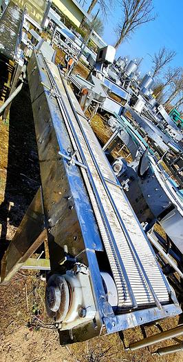 Used Przenośnik (transporter) z taśmą antypoślizgową "EMPTING"