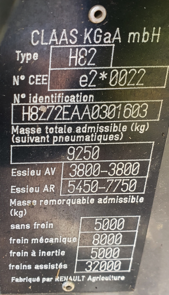 Used Claas Ares 697 ATZ 4wd Tractor