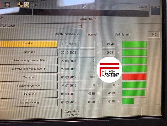 Gebruikt 2002 TRUMPF Trumatic L3050 5KW