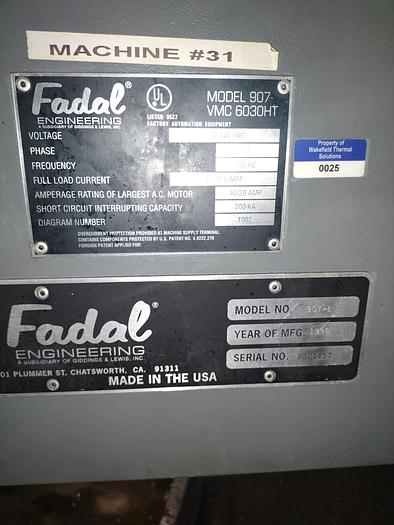 Used 1996 Fadal VMC-6030 HT