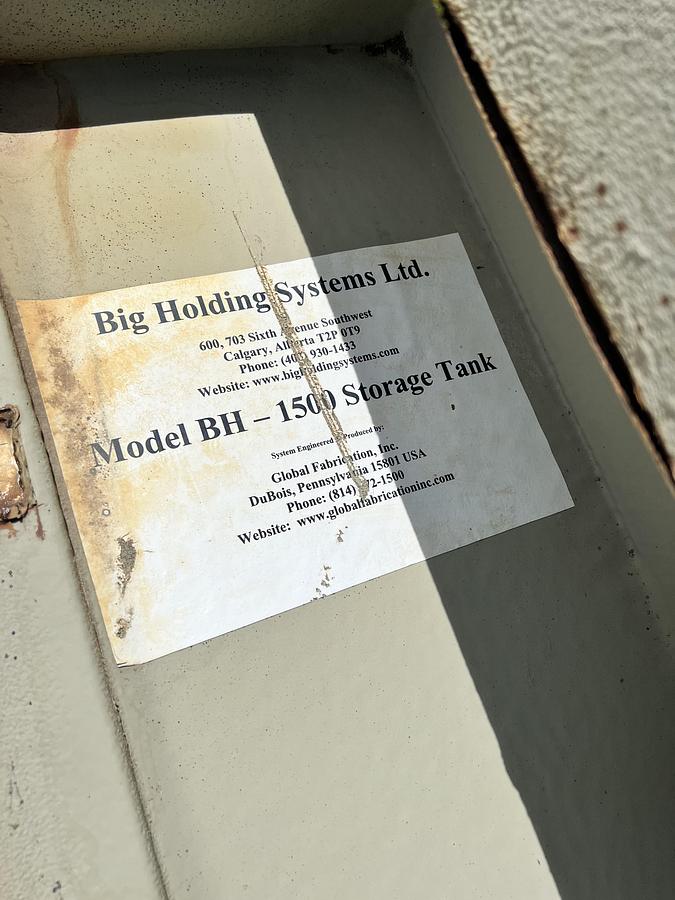 Used 2012 Big Holding Systems 36,000 BBL AST