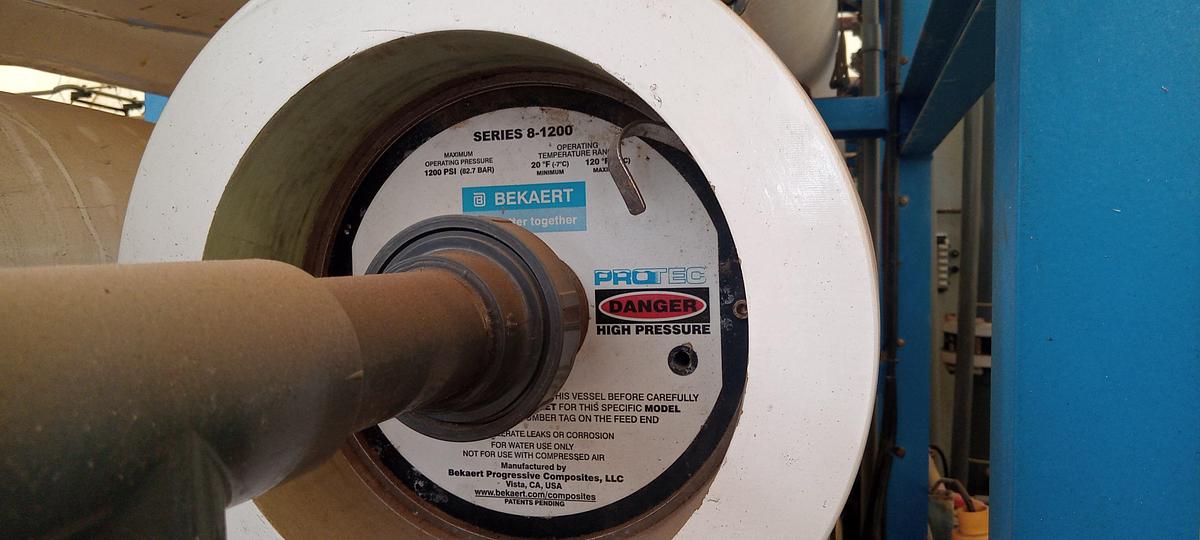 Used 2014 BEKAERT 8-1200 1 Million Gal/Day RO Filter
