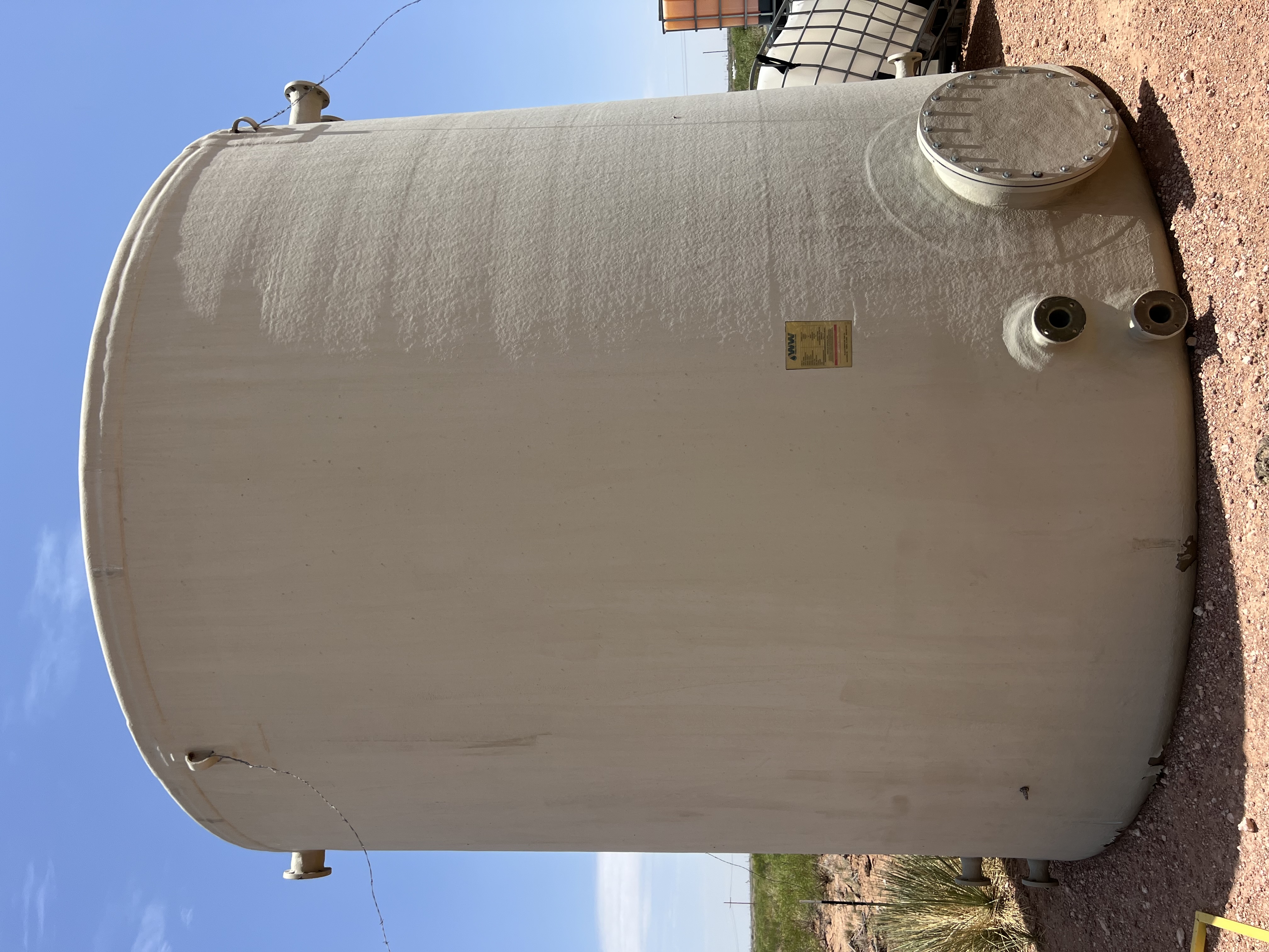 Used 2015 W & W 500 BBL Fiberglass Desander Tank