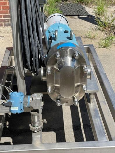 Used 3" WAUKESHA CHERRY BURRELL SANITARY POSITIVE DISPLACEMENT PUMP - MODEL 130 U2