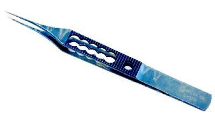 Used Ophthalmic Forceps Micramed Straight Toothed 115mm Titanium MICRA D206W