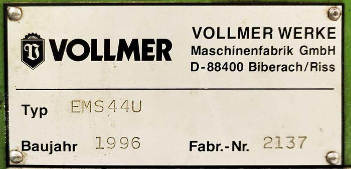 Used Vollmer levelling machine EMS 44U