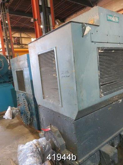 Used Siemens Induction Motor, 900 Hp, 595 Rpm, 2300 Volts #41944