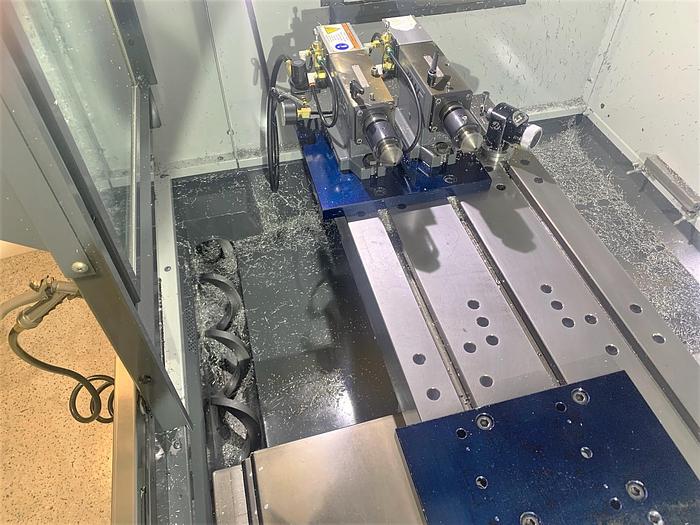 Used 2018 Haas DM-2 with Haas HA5C-2 Twin Rotary 4th Axis