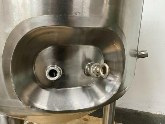 Used Precision 500 Liter 50 PSI Stainless Steel Jacketed Bioreactor w/ 150 PSI Jacket