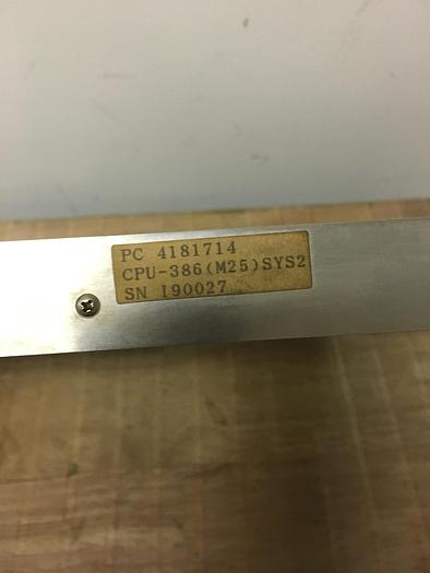 Used Sodick, CPU 386 (System 3)  (MK 25), PC Board, S/N-I90014