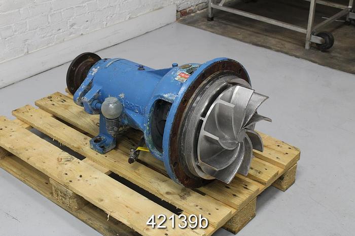 Used Sulzer 6SMO15 Pump Power End, 9-Vane 13.5" Stainless Steel Impeller #42139