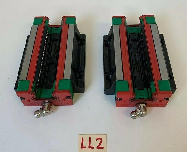 Used Hiwin HG20 Ball Bearing Linear Block Slide HGW20HCH (Lot Of 2) *Warranty*