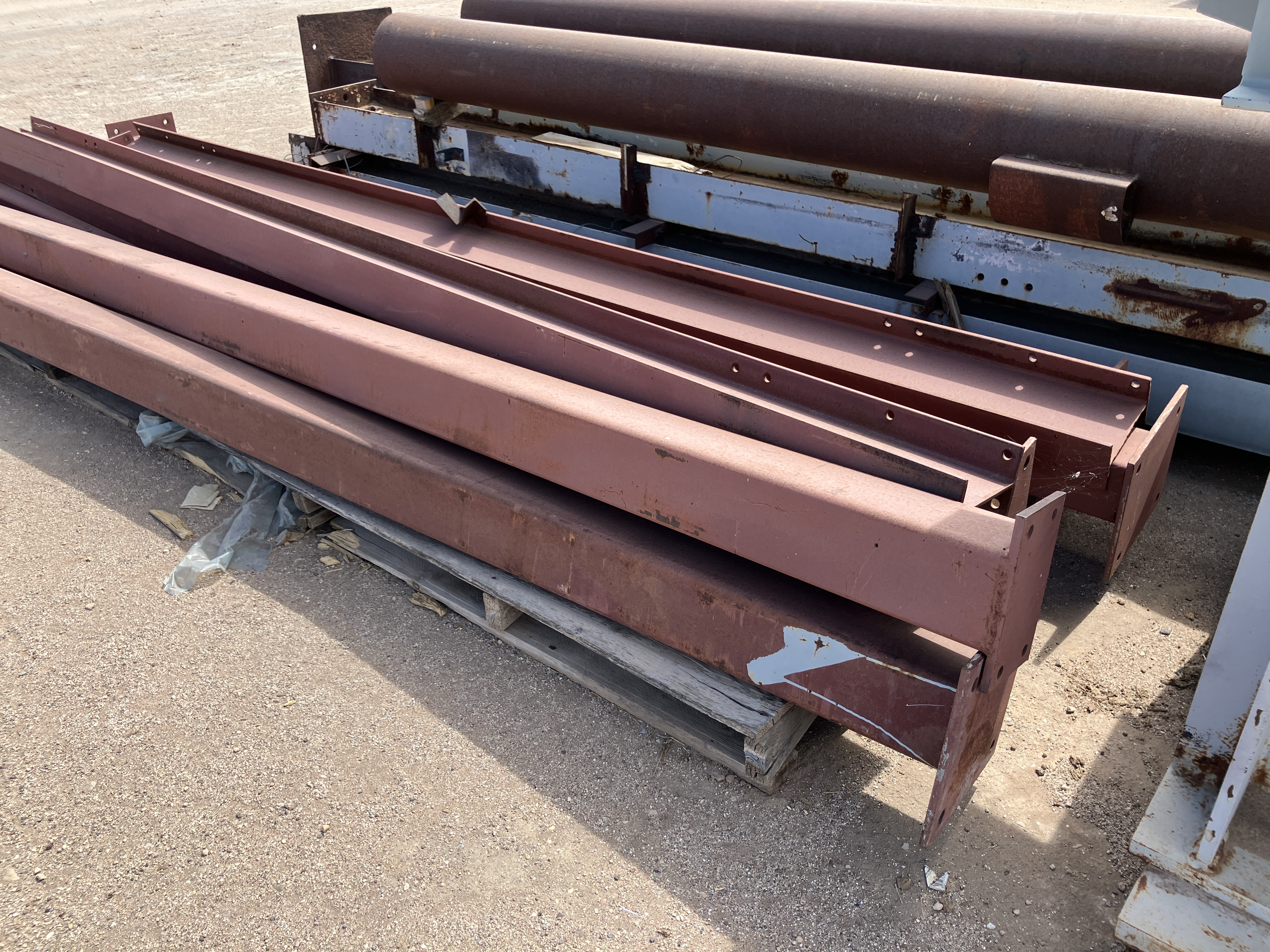 Used 1 Ton Bridge Crane, free standing, 30' long x 10' wide x 12' under hook. approx.