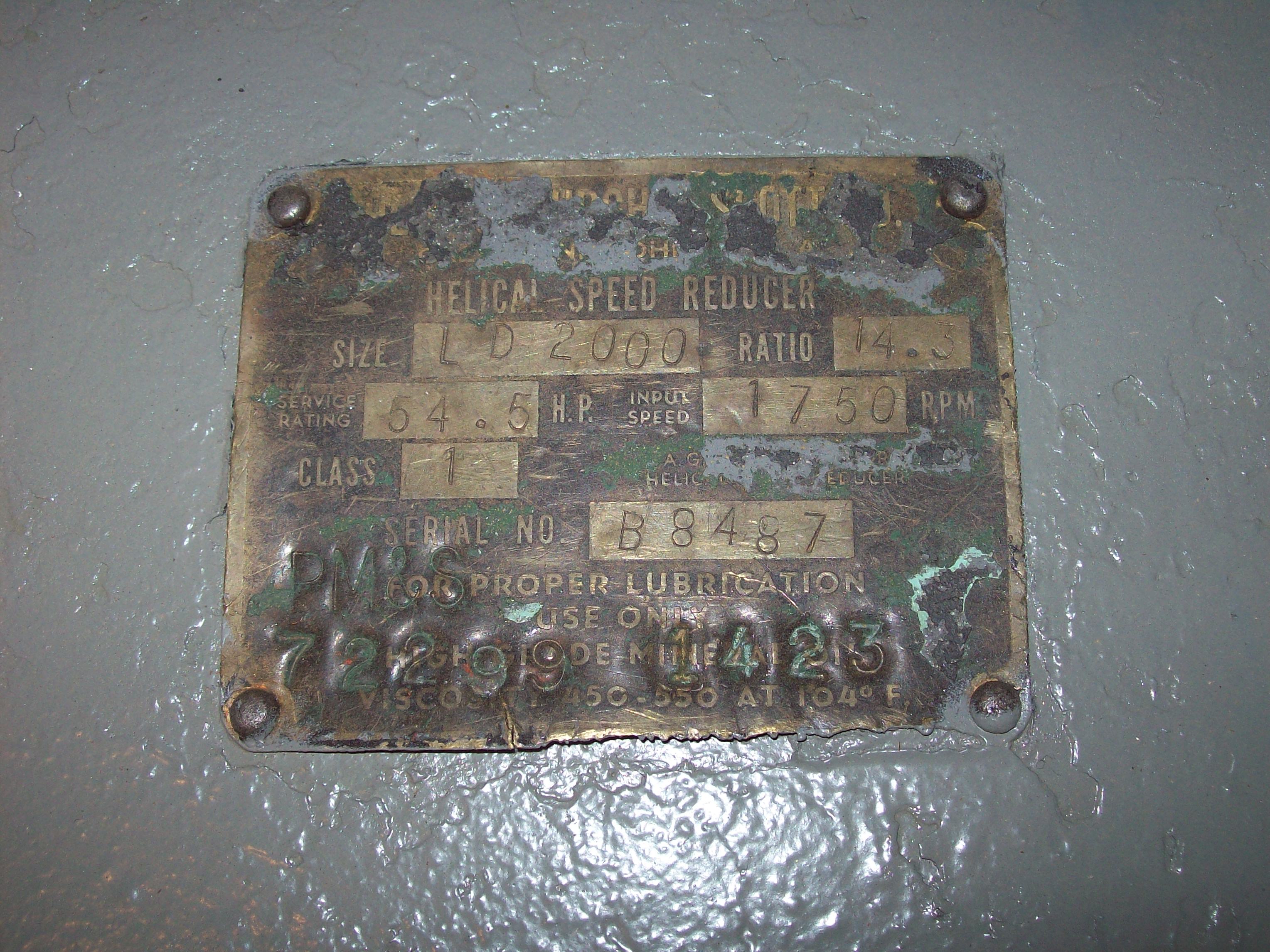 Used Horsburgh & Scott Gear Reducer