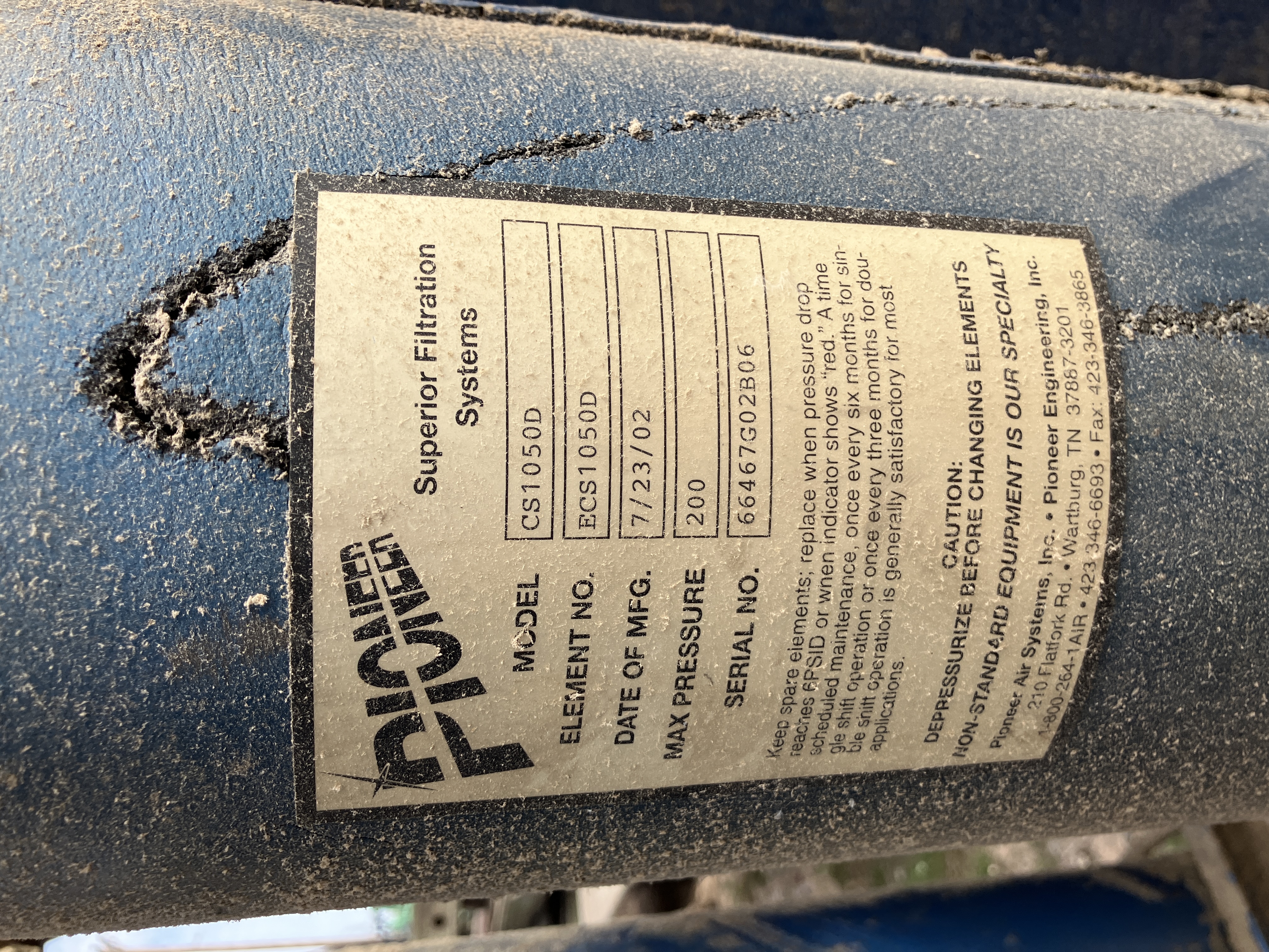 Used Pioneer Air Dryer #4244