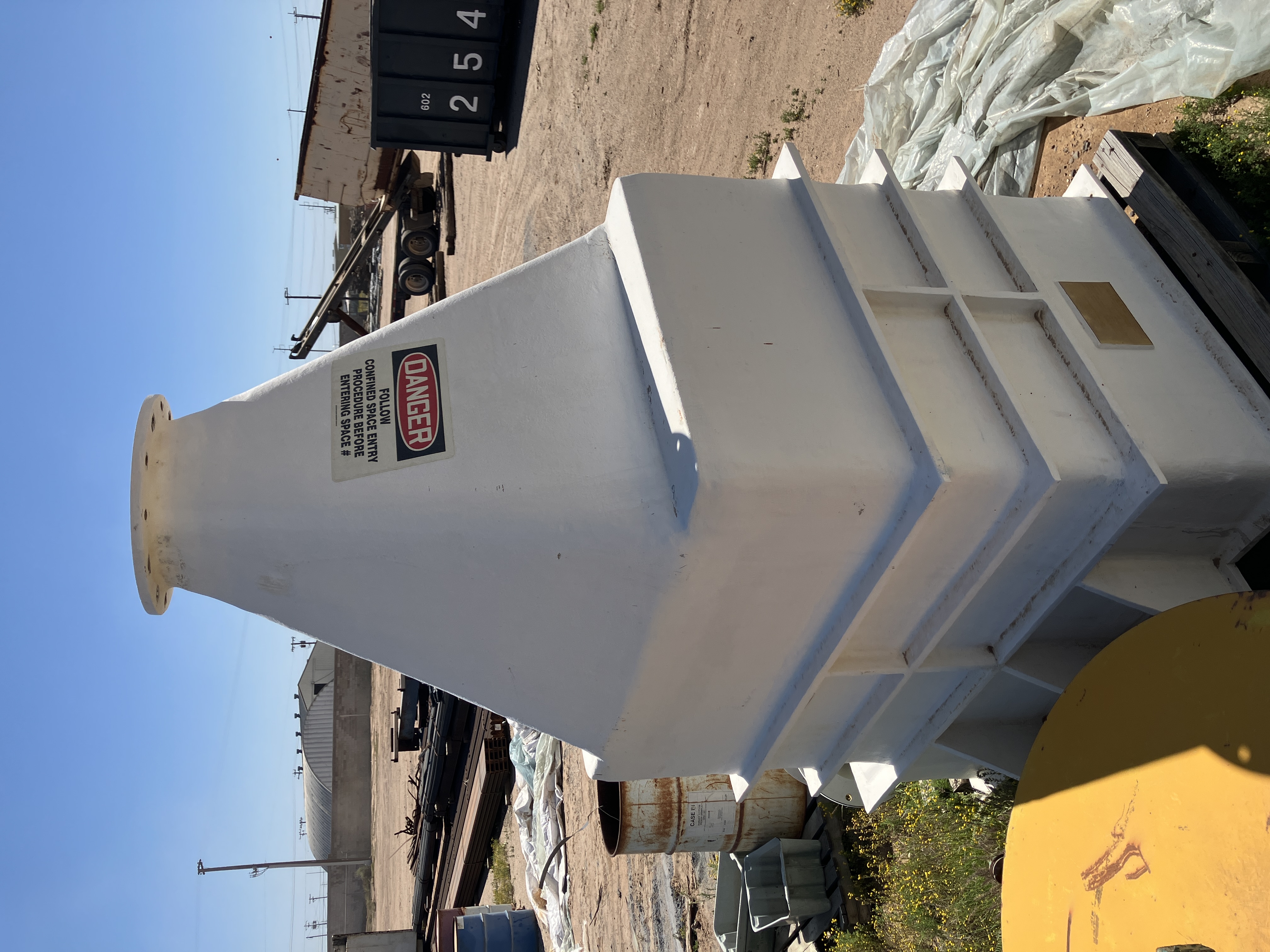 Used Fiber Glass Hopper #4253