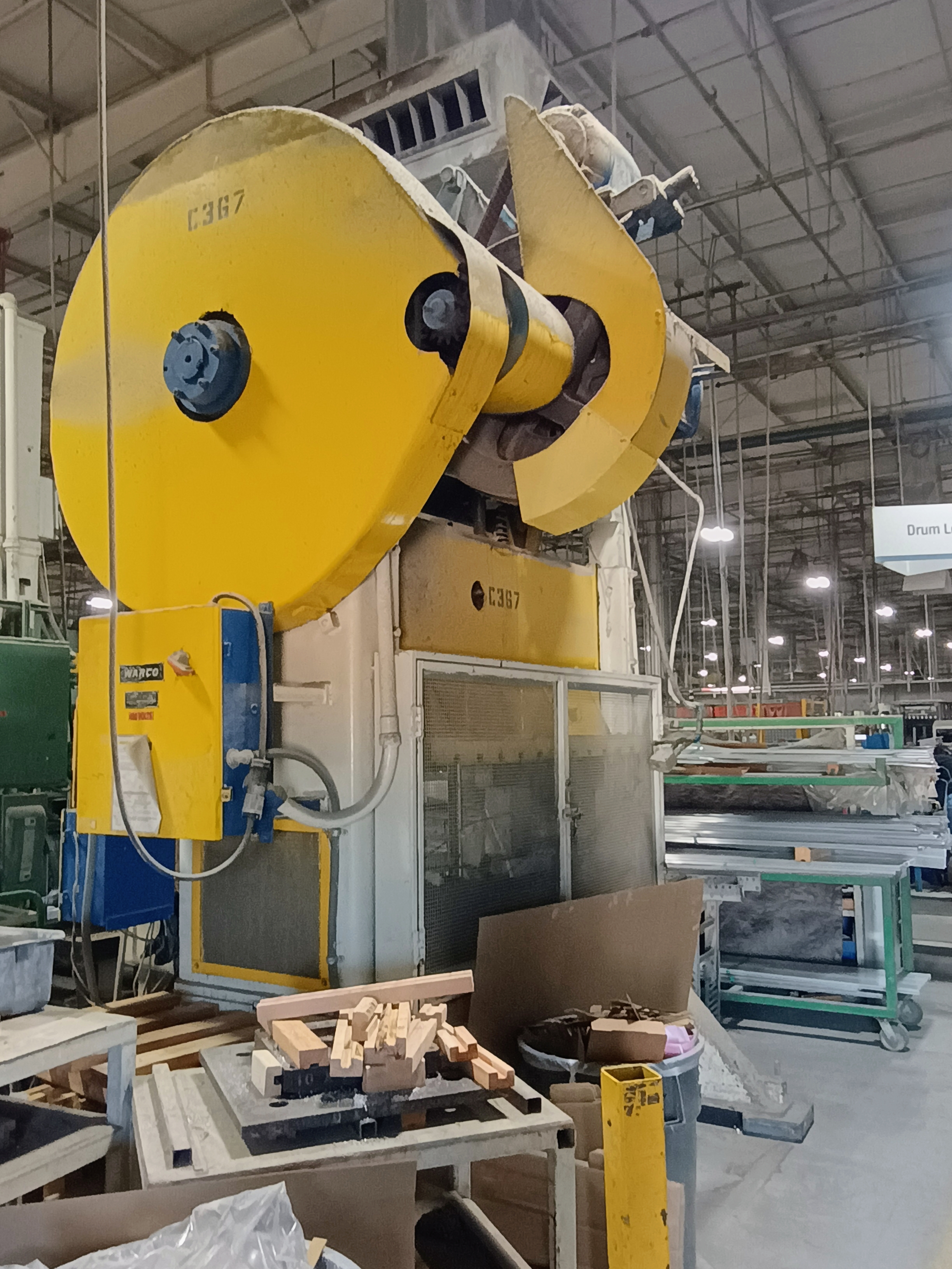 Used 100 Ton, McKay/Warco Straight side press, 42"x 72" #4281