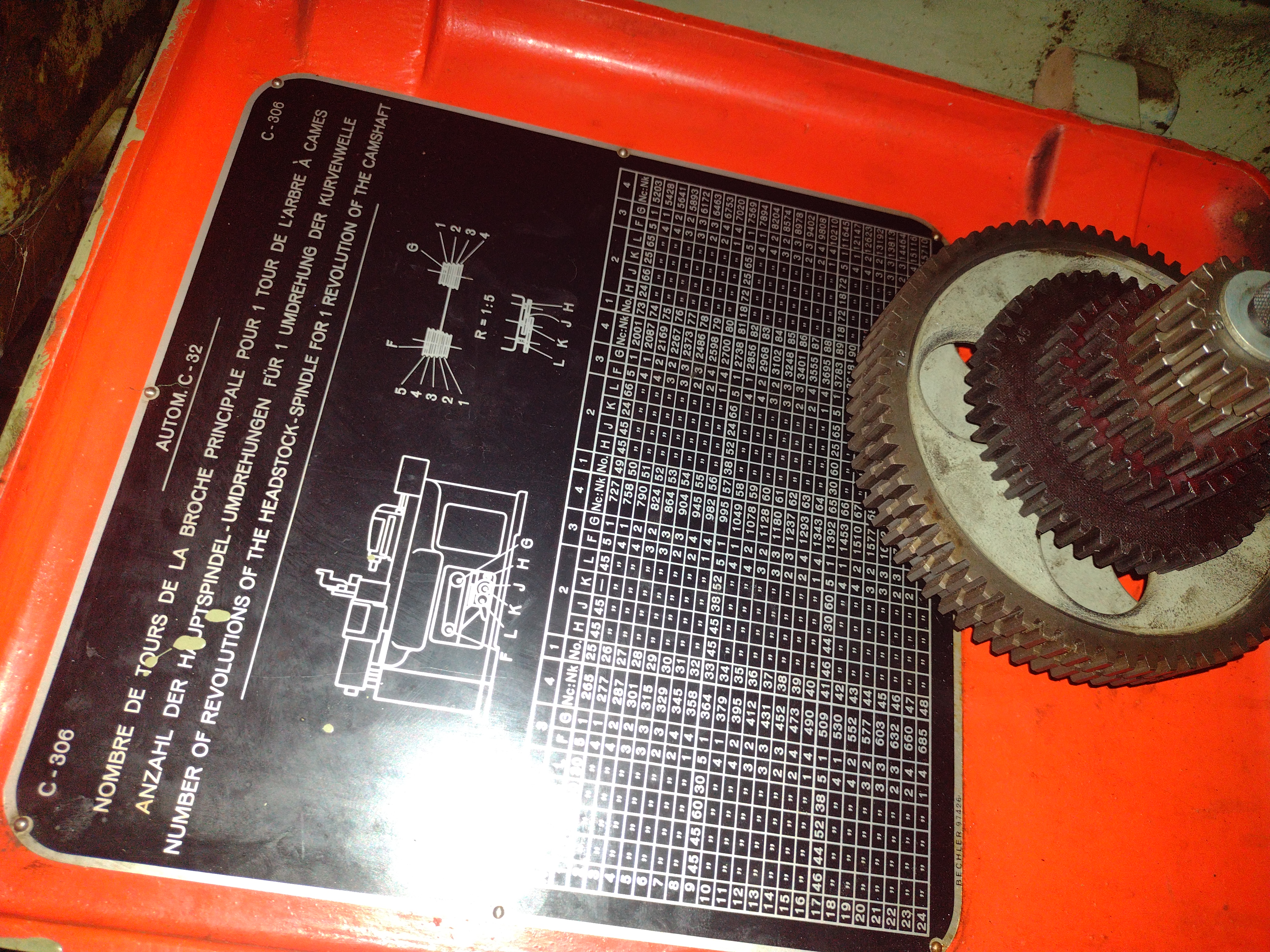 Used Bechler Model C-32 Swiss Screw Machine