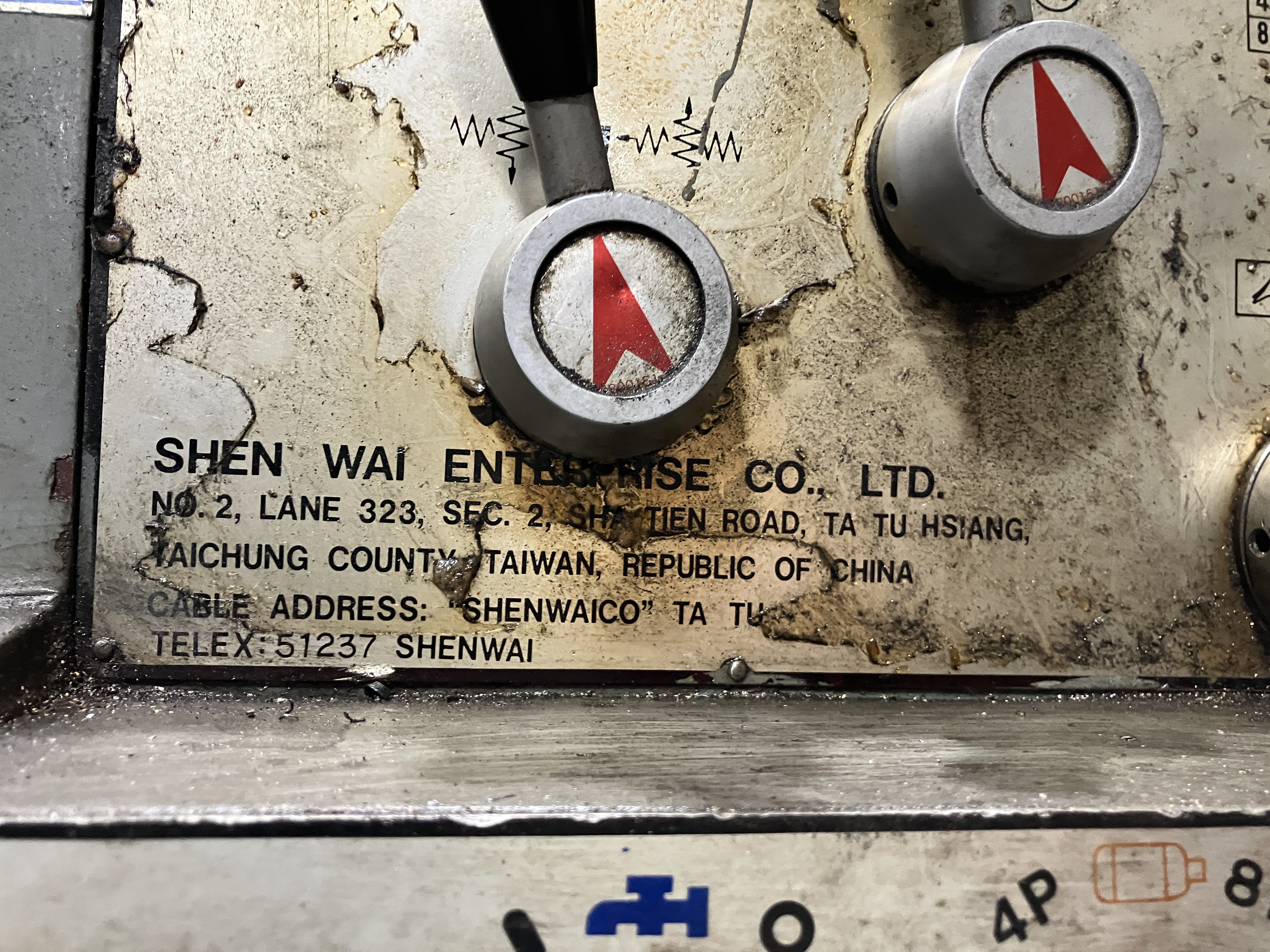 Used Shenwai Chieftain 1560 Lathe Serial #10490 #4228