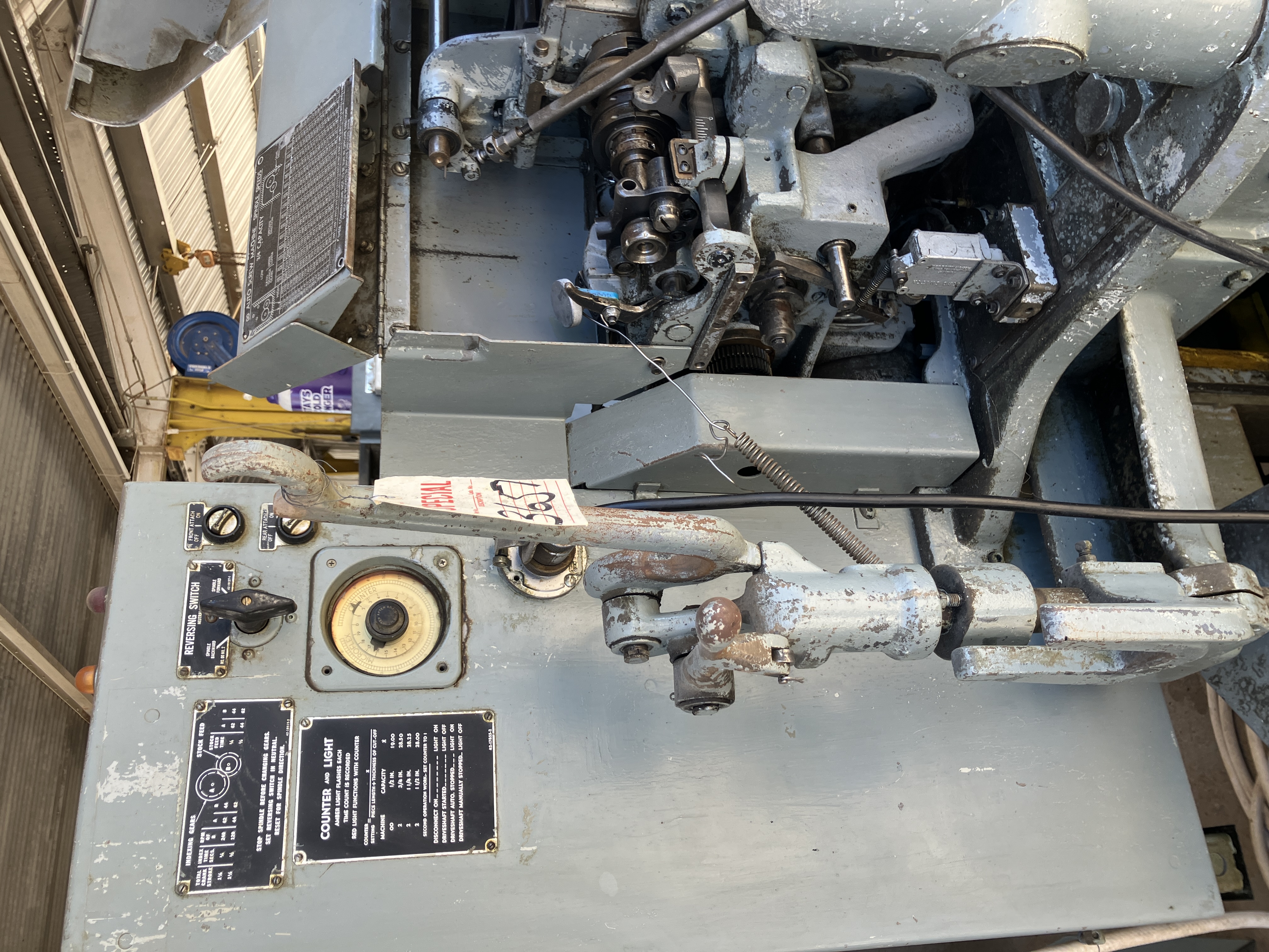 Used Brown & Sharpe #00 Automatic Screw Machine; Mfg. 1973