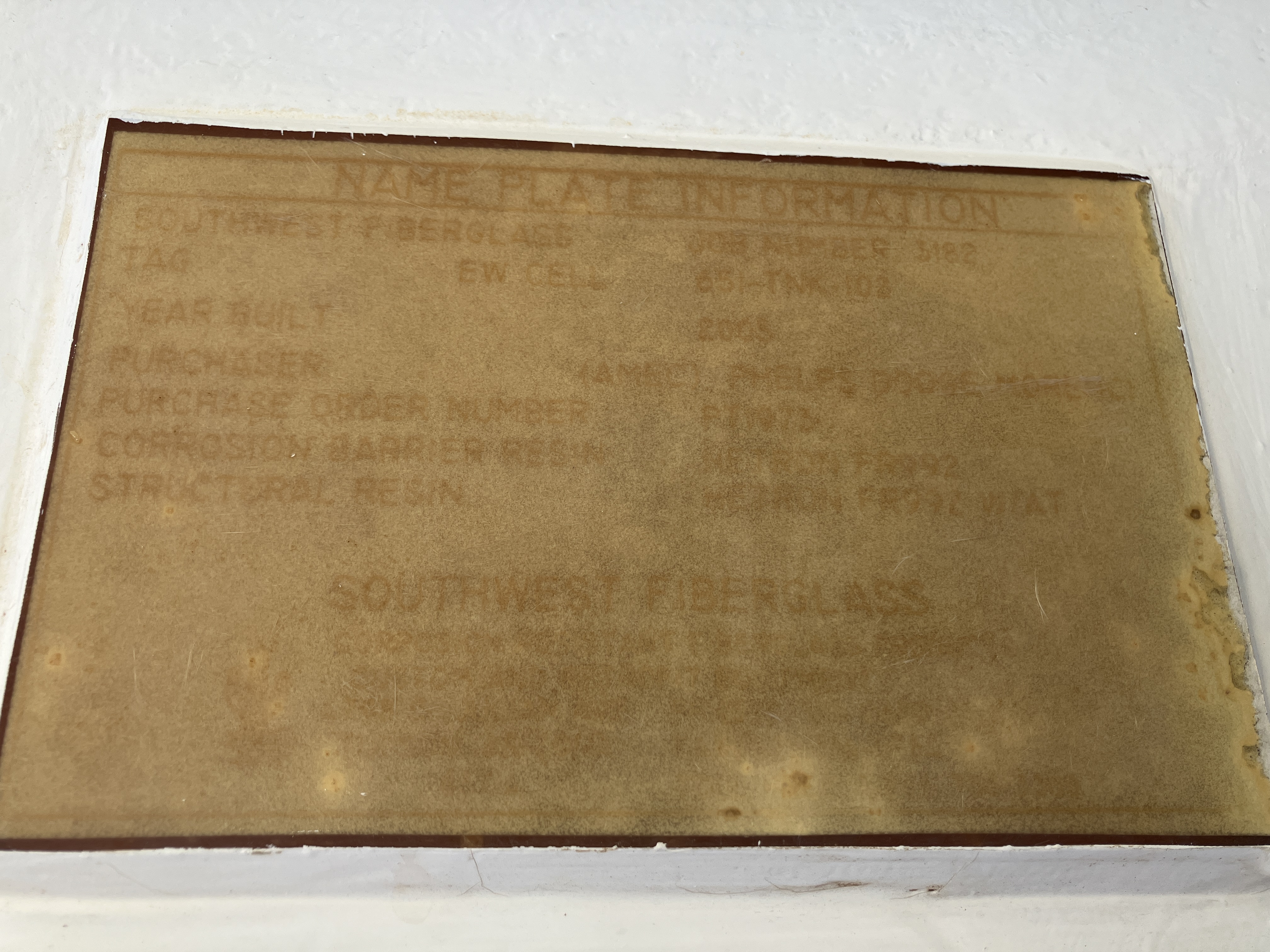 Used Fiber Glass Hopper #4253