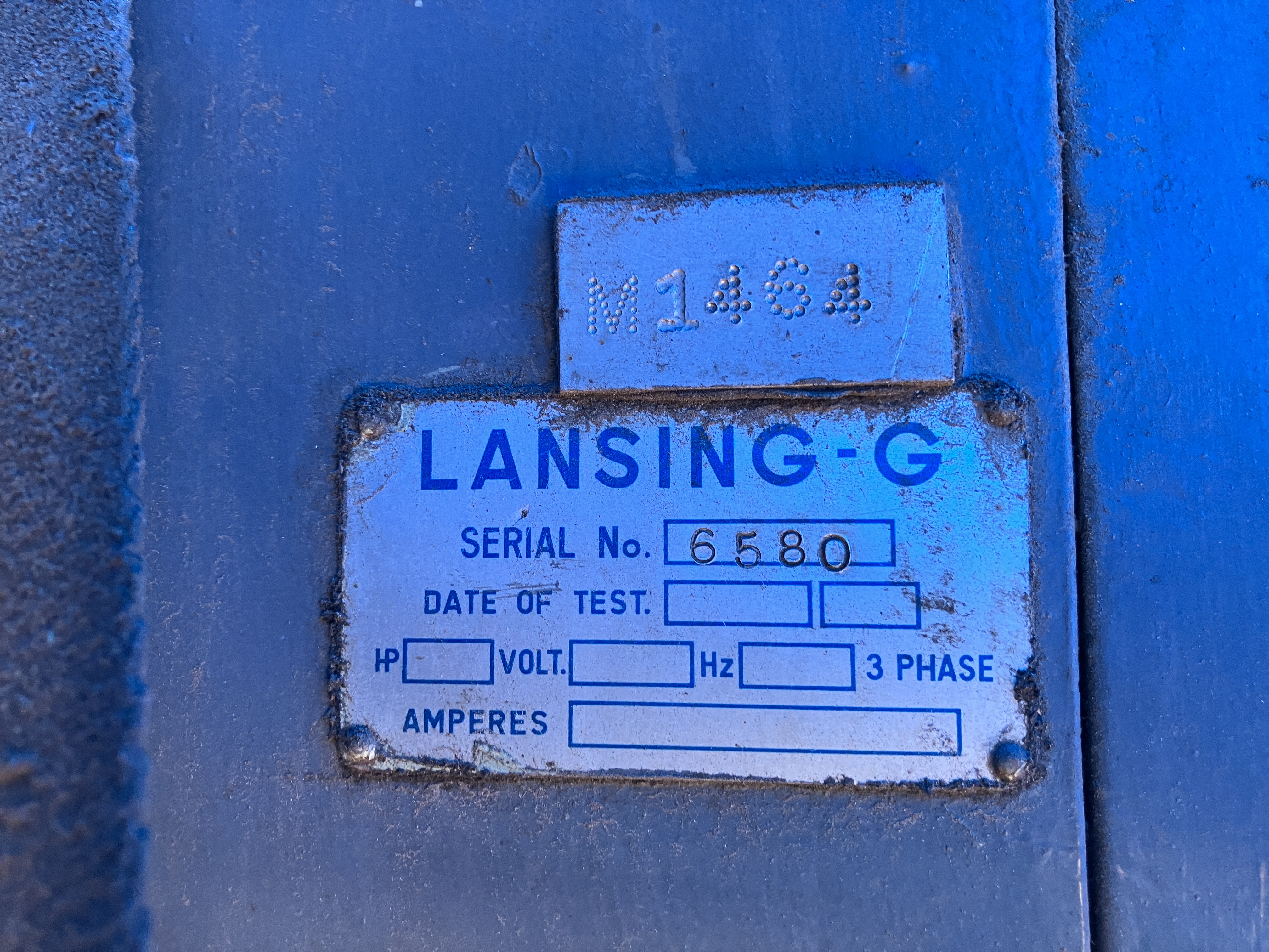 Used Lansing G36 Lathe Serial # 6580 #4220