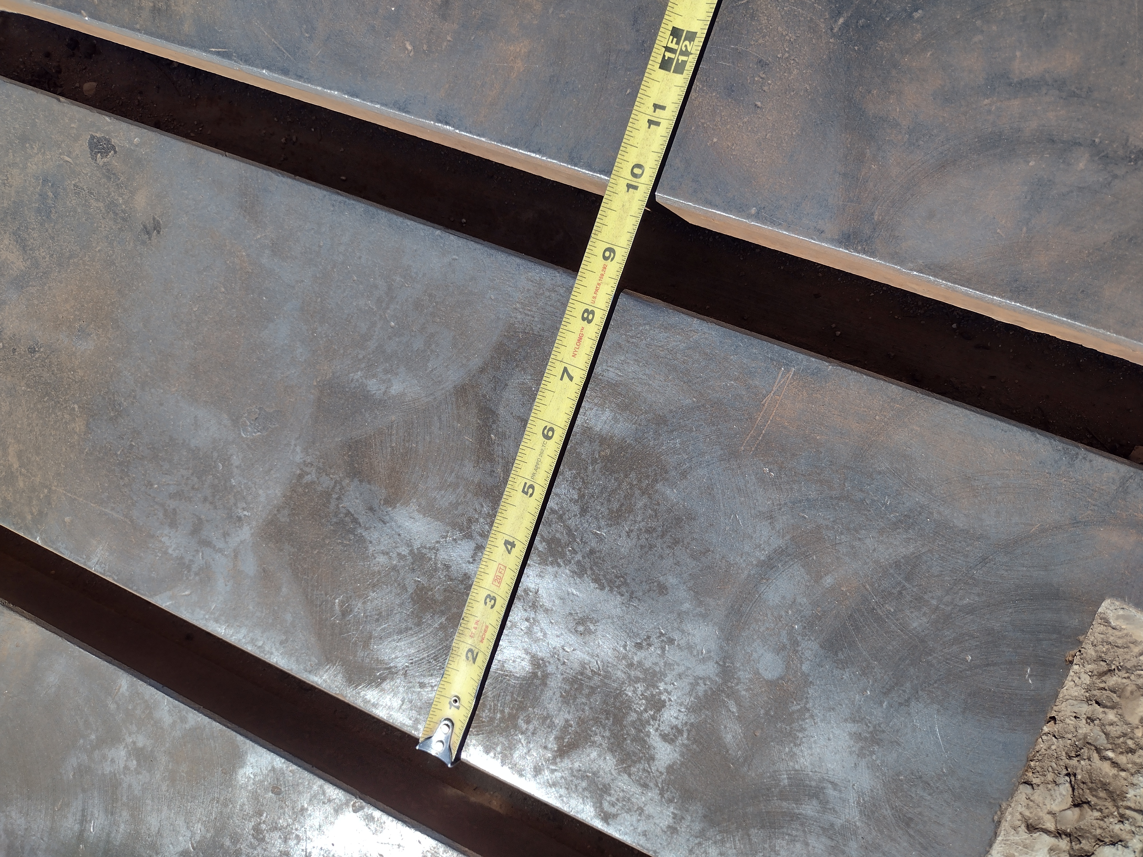 Used 69" x 139" x 14" T-SLOTTED CAST IRON FLOOR PLATE #4185