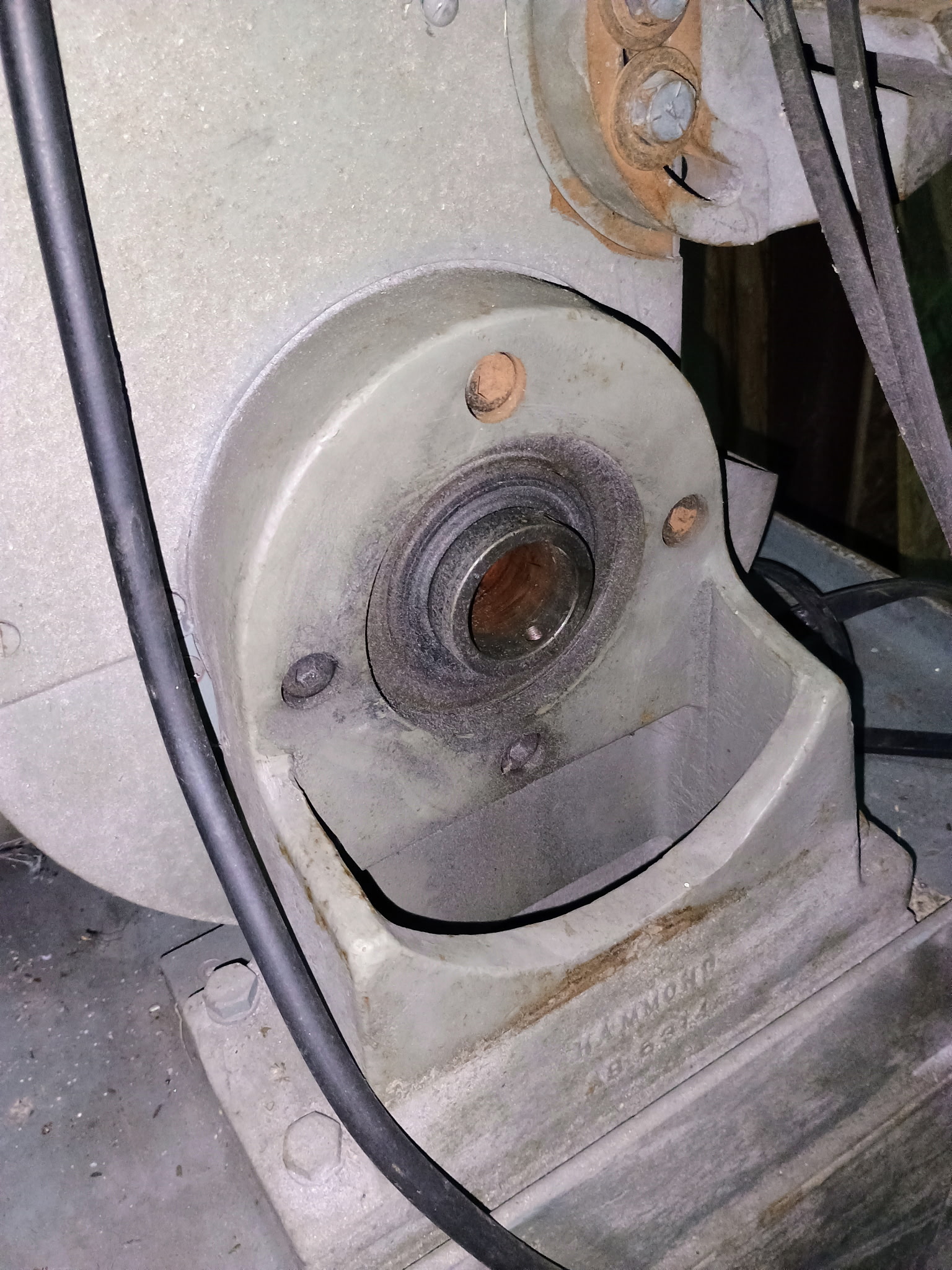 Used Hammond Model 1000-D-8 Abrasive Belt Grinder; S/N 1716